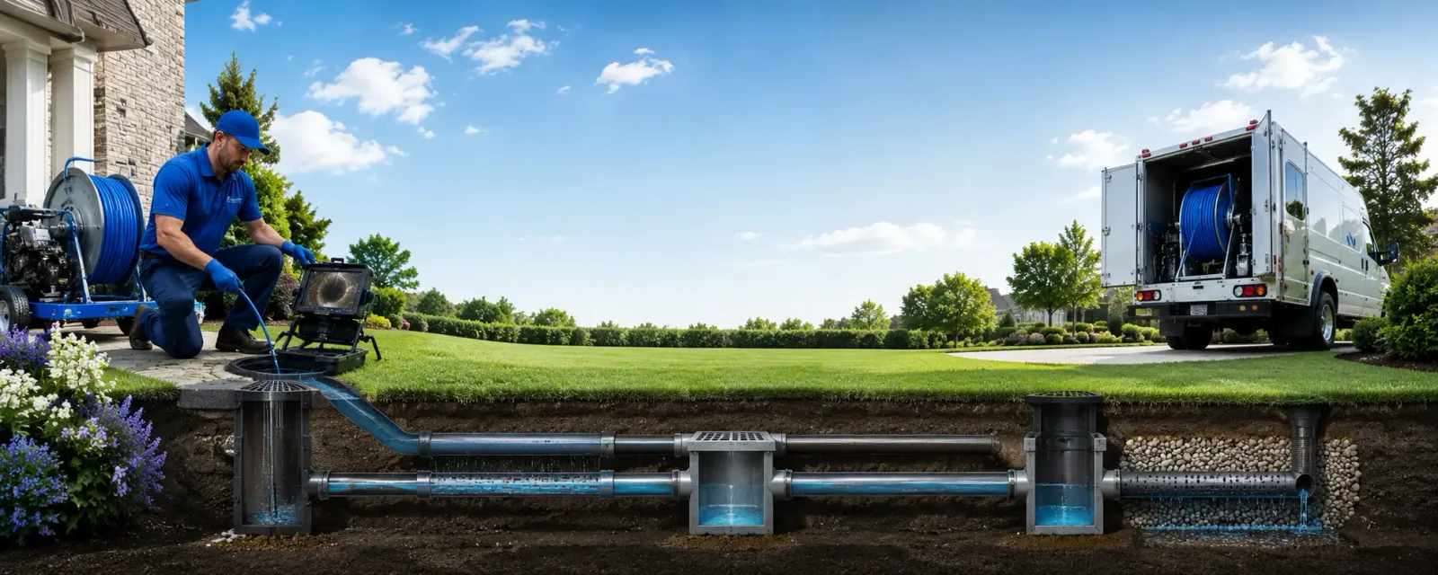 Outdoor drain cleaning information for Pollock, MO